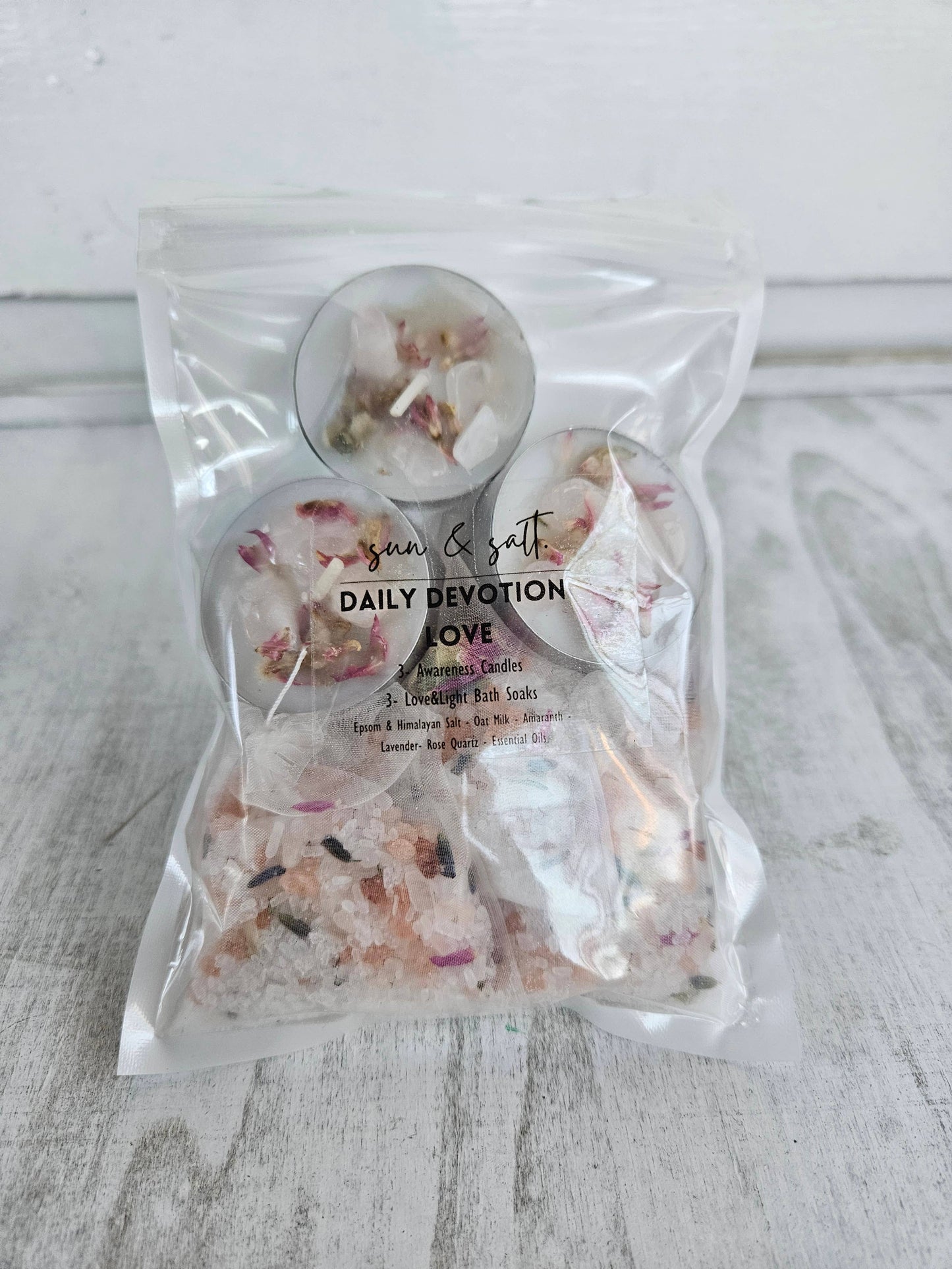 Daily Devotional - Love - Bath Kit - Bath Soak - Bath Salt