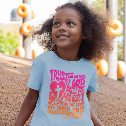 T-Shirt Trust In The Lord: Light Blue