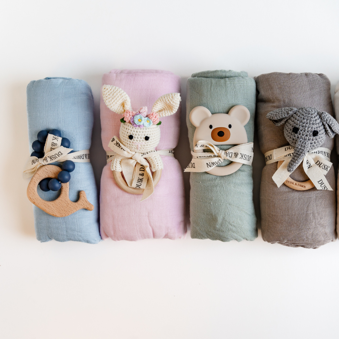 Gray Newborn Baby Bundle - 2 Piece Baby Shower Gift Set