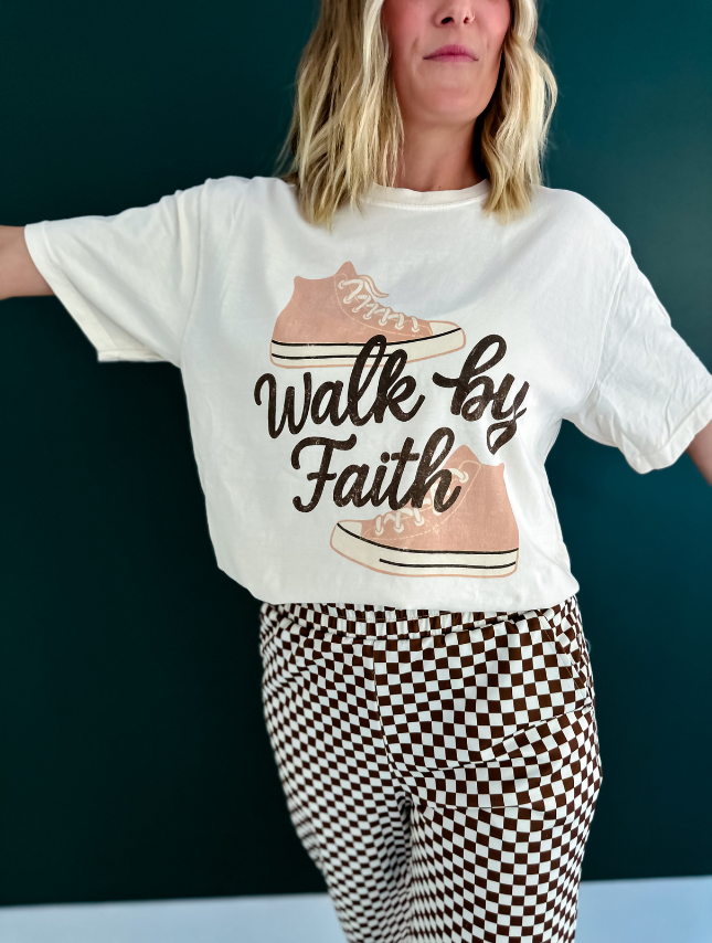 Faith Shoes Tee: Ivory