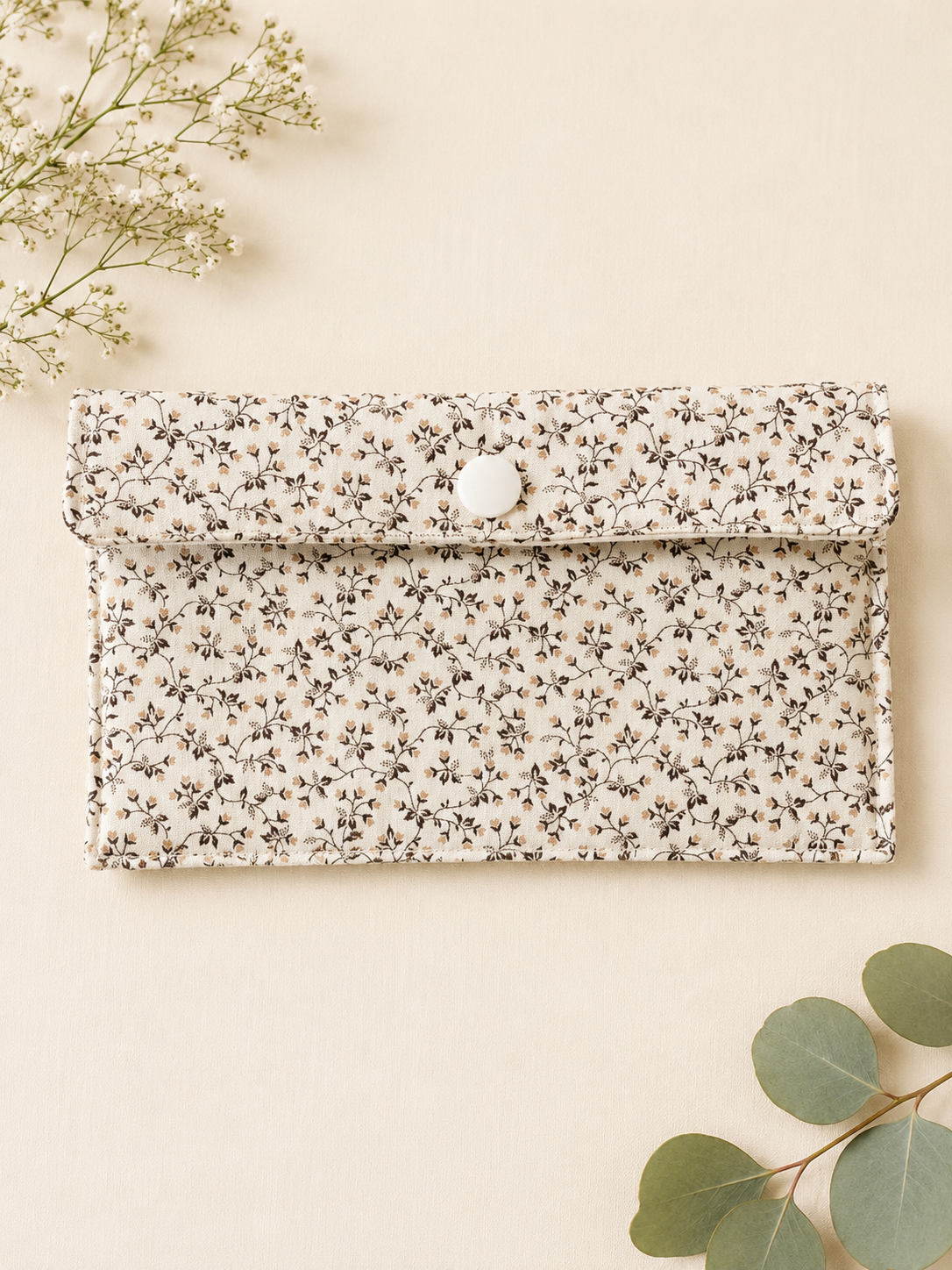 Floral Patchwork Pen & Pencil Pouch