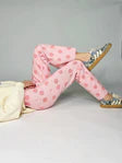 Big Polka Dot Stretchy Blush Denim