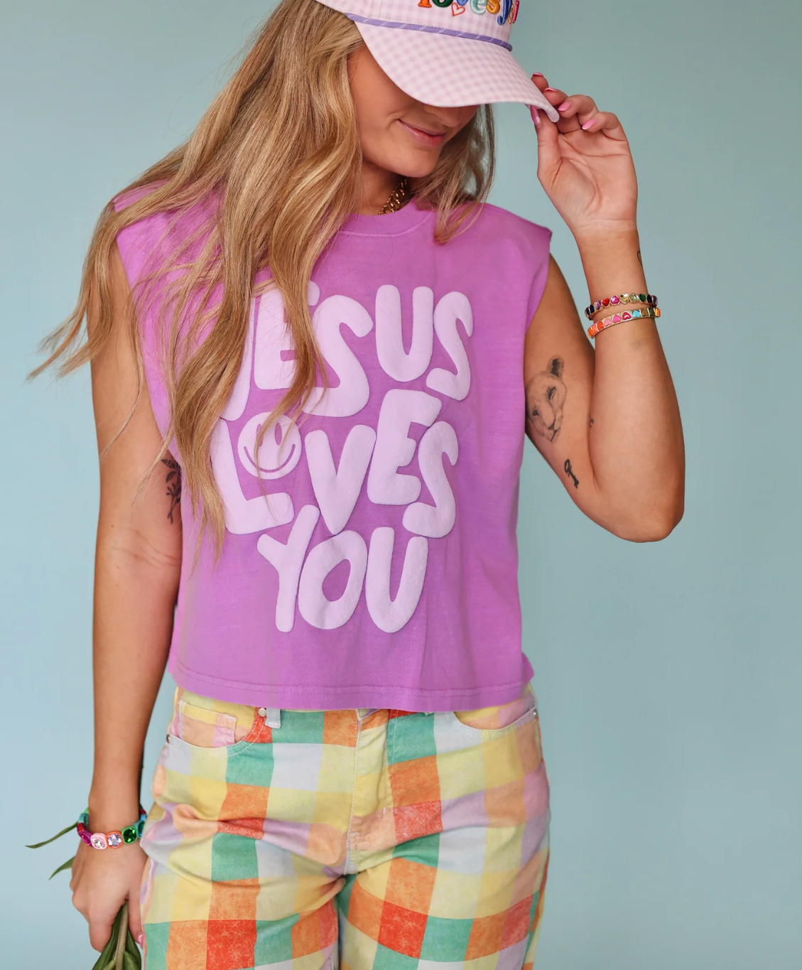 Jesus Loves You Crop Tee