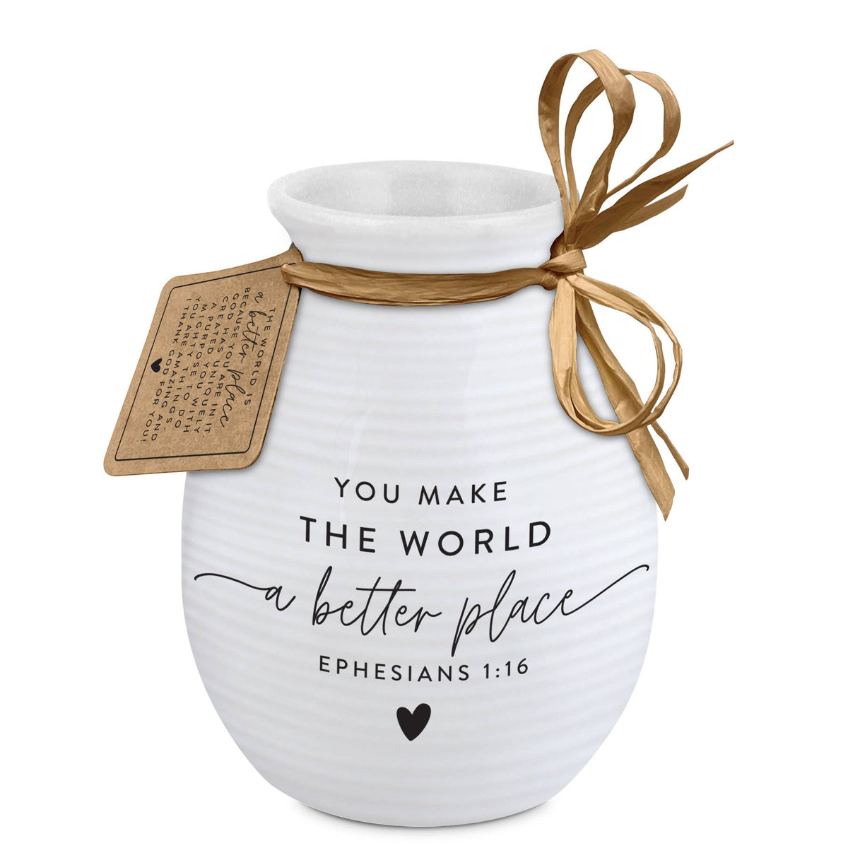 Vase Textured You Make The World Better