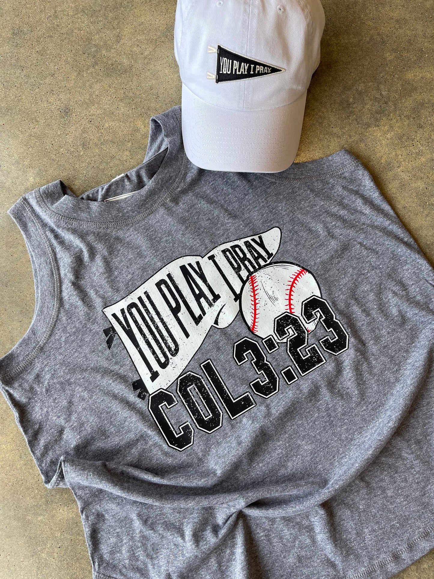 White Flag Baseball Tank | Baseball Mom