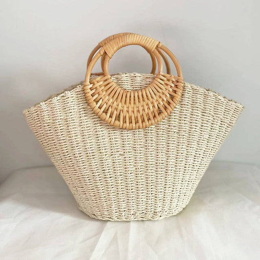 Straw Forest Woven Vacation Bag