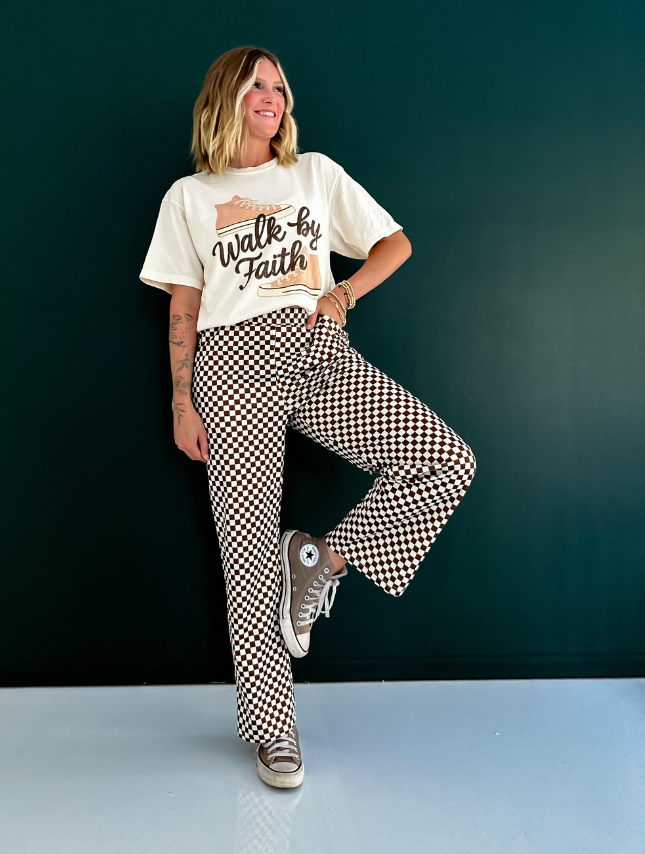 Faith Shoes Tee: Ivory