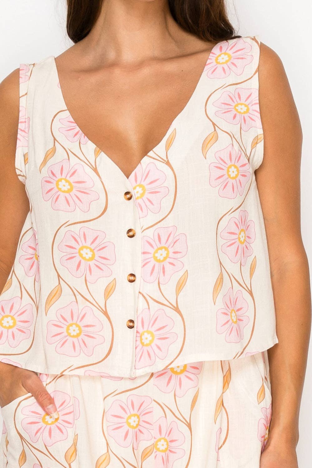Floral Swirl Top
