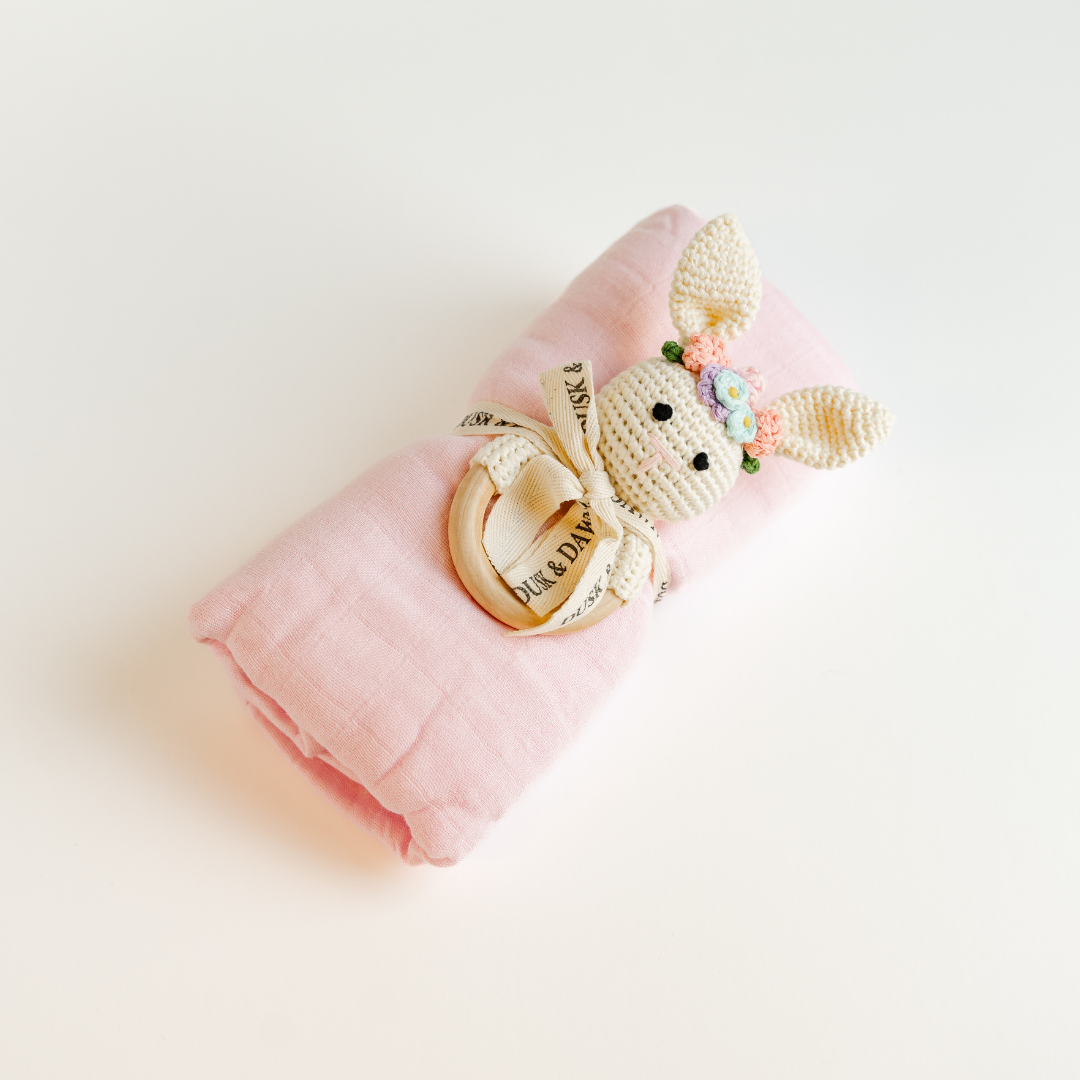 Pink Newborn Baby Bundle - 2 Piece Baby Shower Gift Set