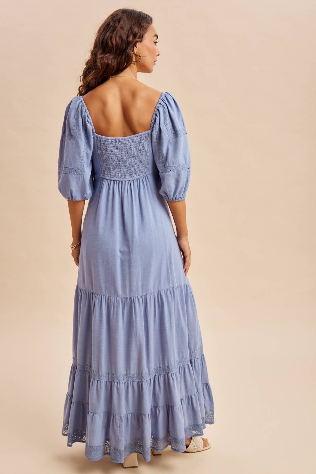 LACE INSET MAXI DRESS
