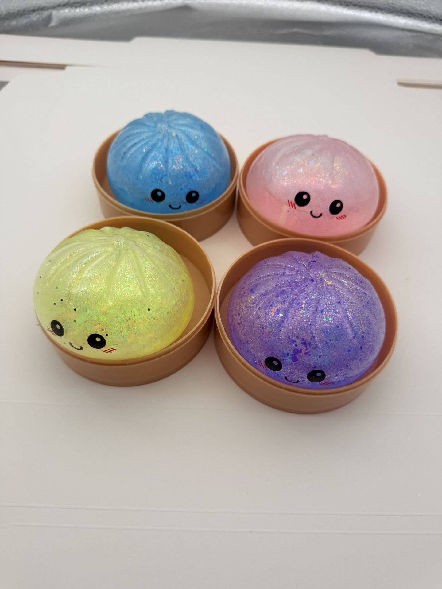 Glitter DUMPLINGS Squishy Stress Relief Toy