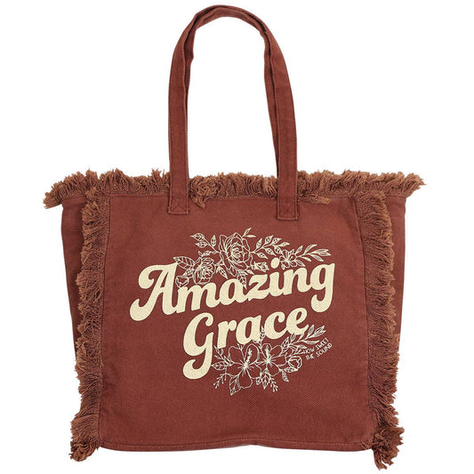 Grace & truth Tote Bag Amazing Grace: Maroon