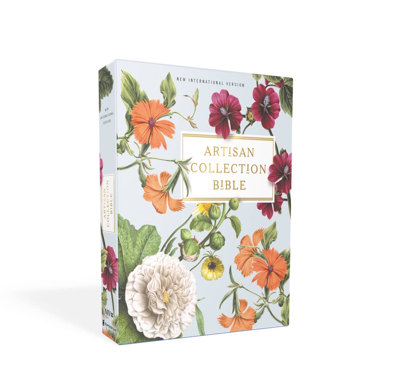 NIV Artisan Collection Bible Leathersoft Blue Floral
