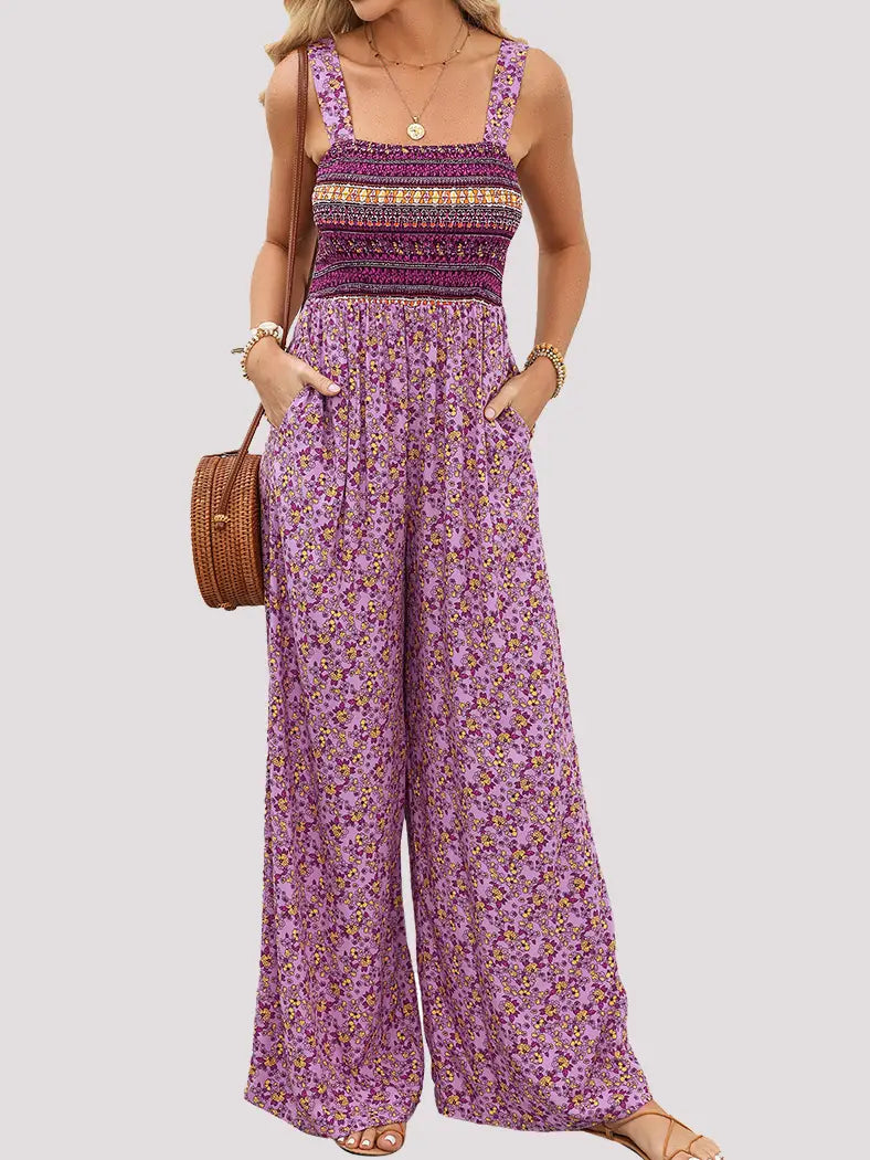 Floral Print Jumpsuit