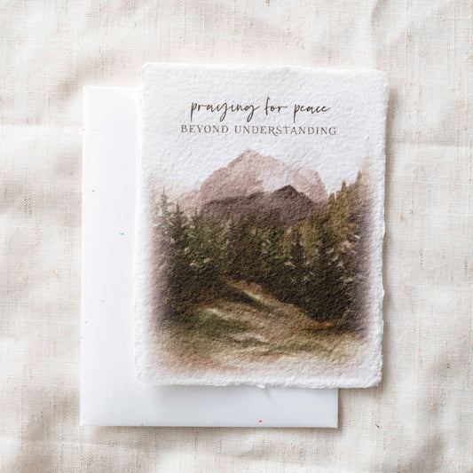 Praying for Peace | Eco-Friendly Fair Trade Greeting Card
