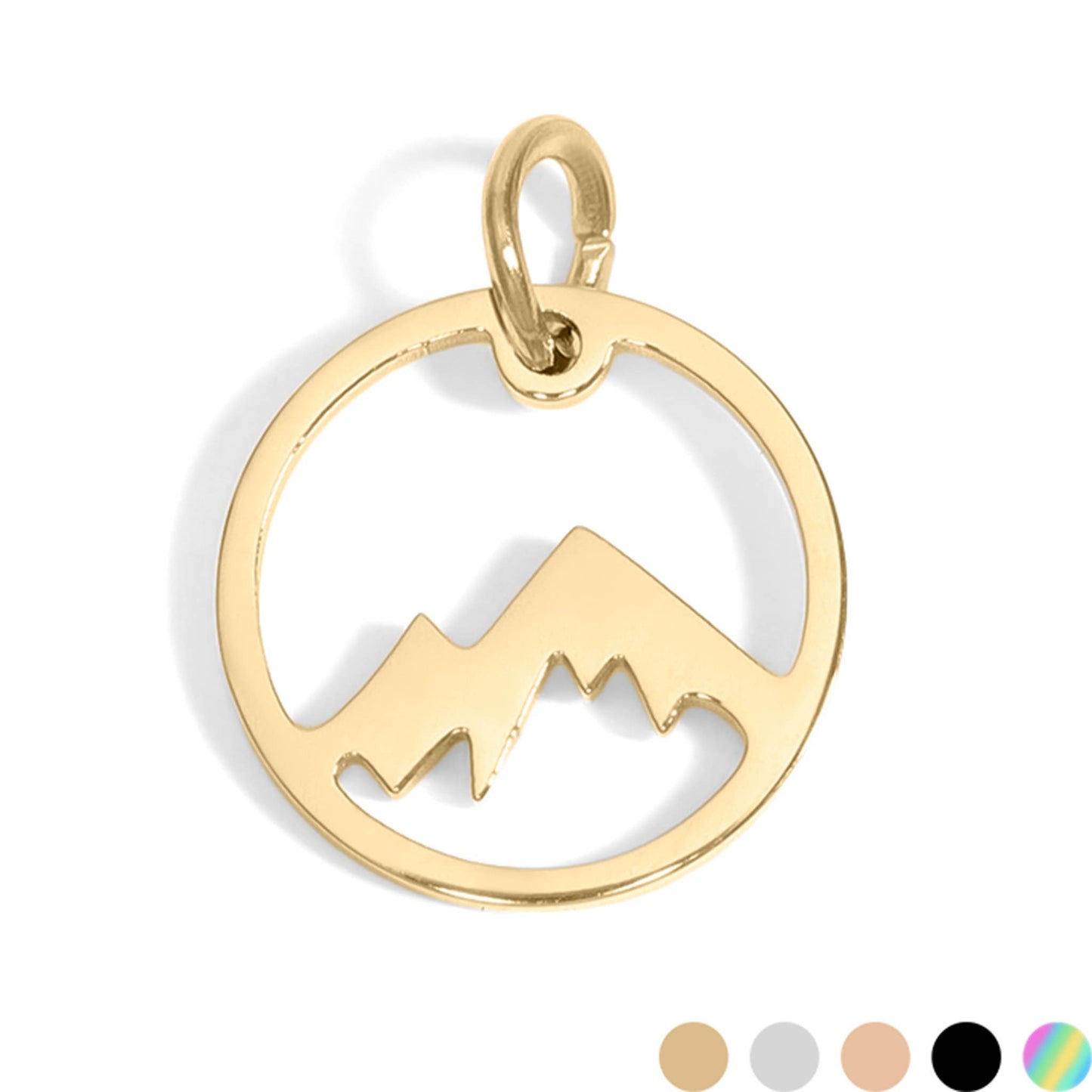 Stainless Steel Mountain Charm