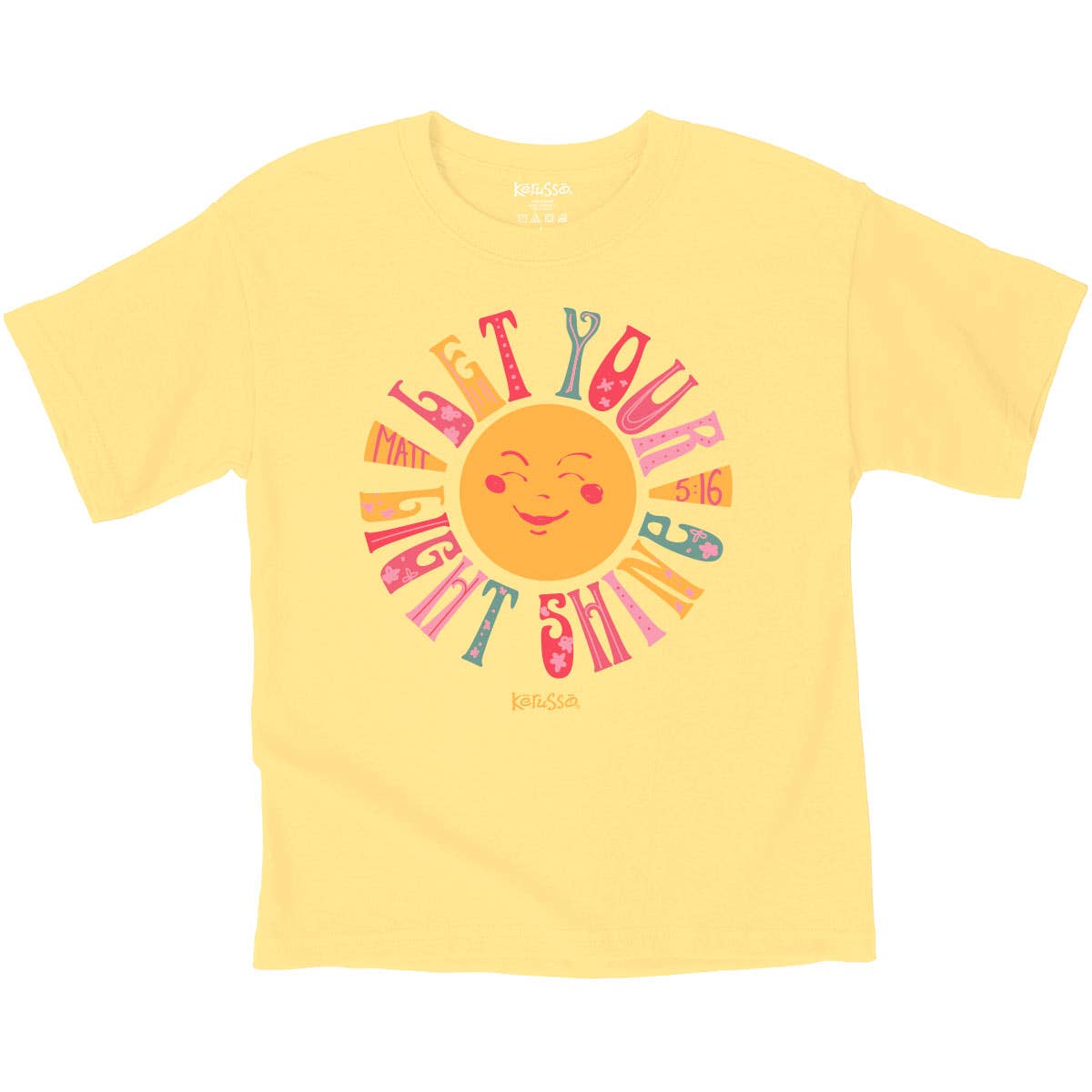 Kerusso Kids T-Shirt Let Your Light Shine: Banana