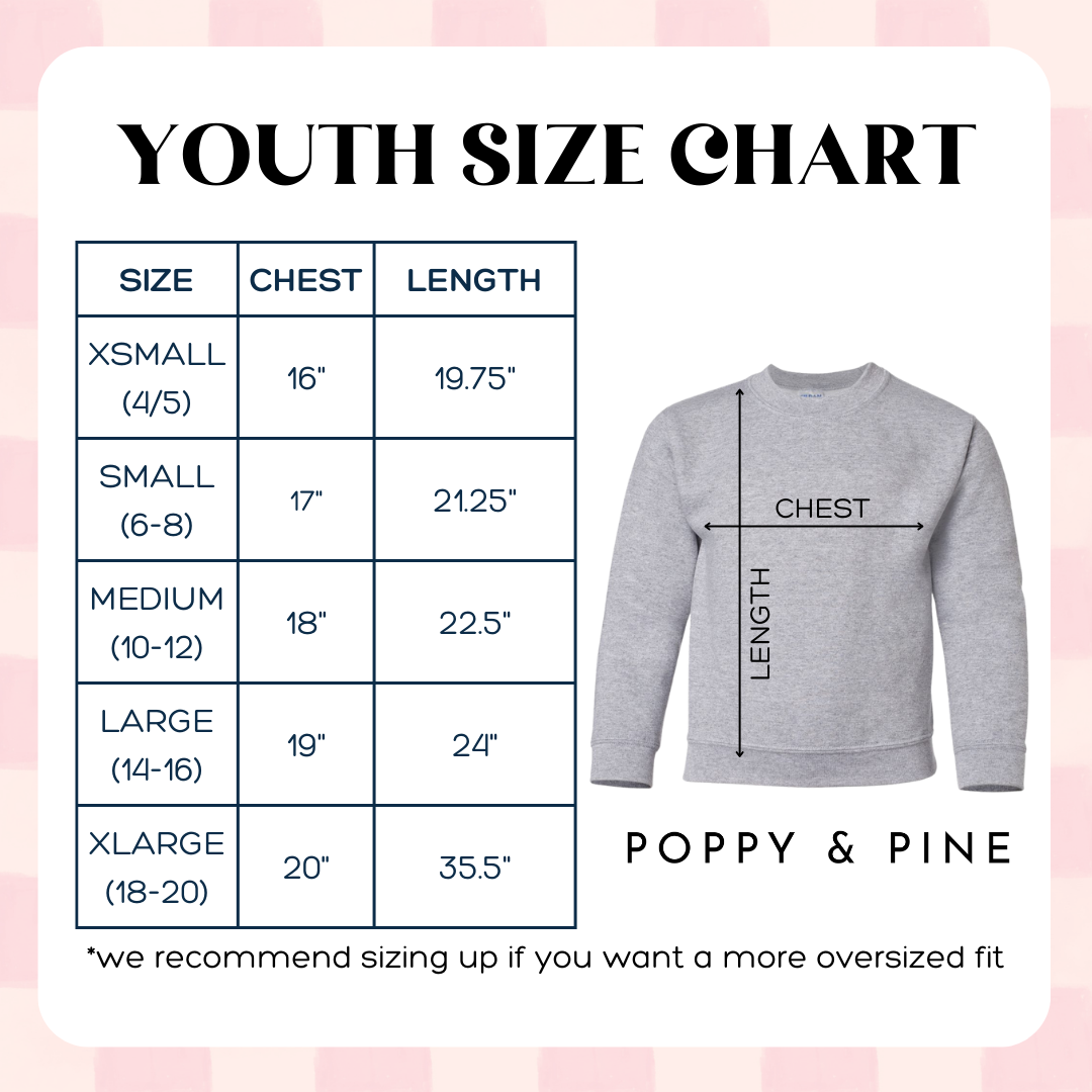 Puff Jesus Loves You Youth & Adult Sweatshirt: Red