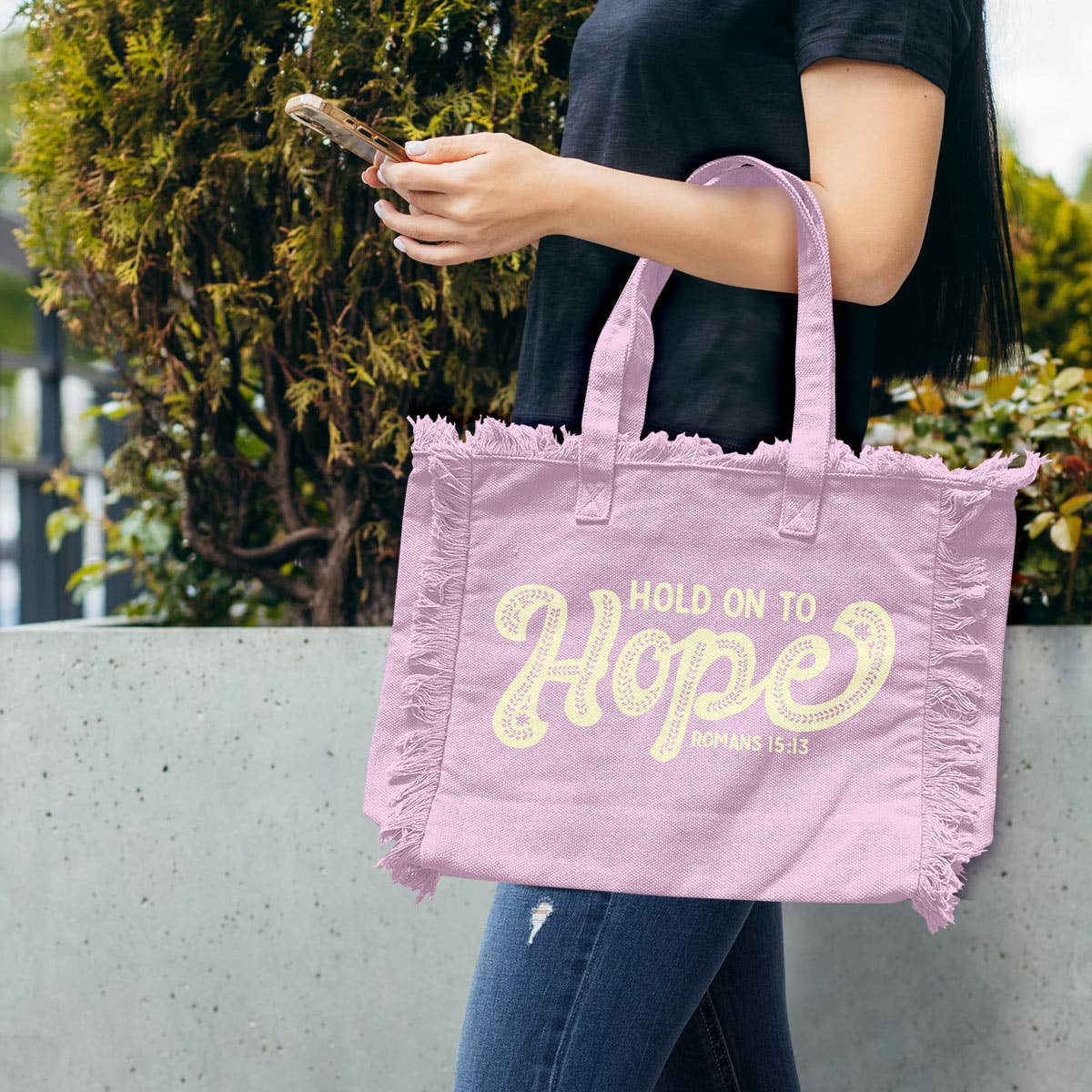 Kerusso Womens Tote Bag Hope: Purple