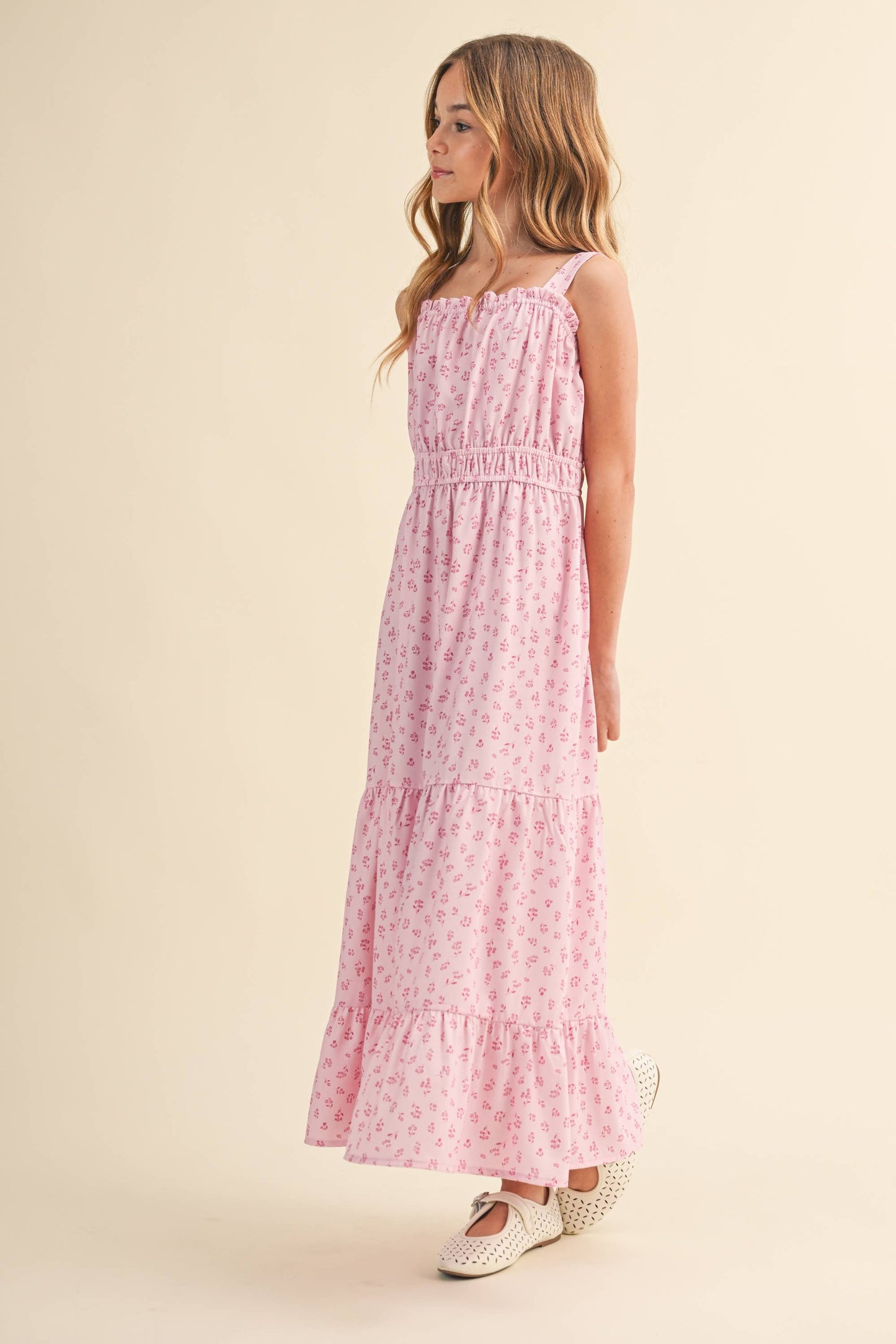 TWEEN KIDS GIRLS JULIETTE WAIST MAXI DRESS