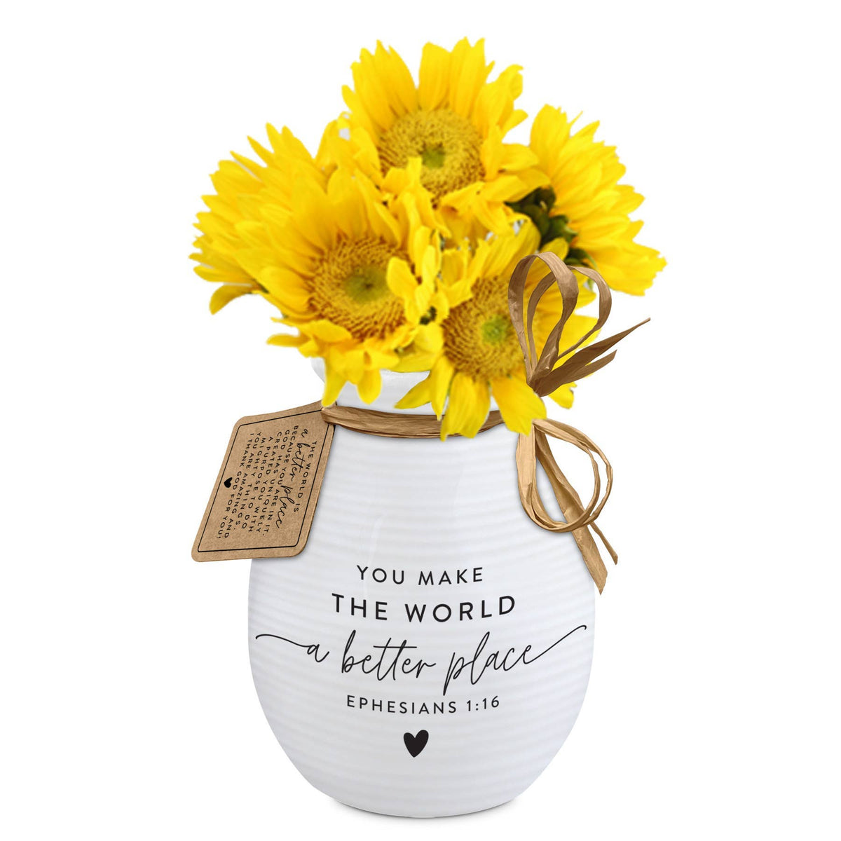 Vase Textured You Make The World Better
