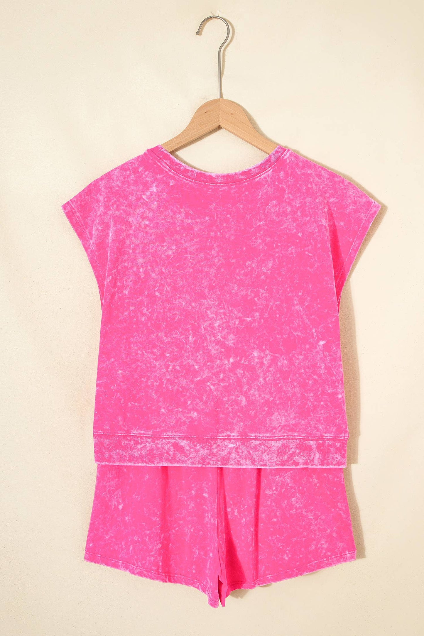 Mineral Wash Drawstring Shorts Set