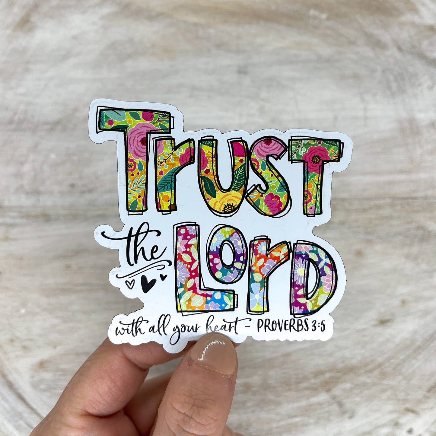 Trust The Lord, Christian 3"x3" Magnet