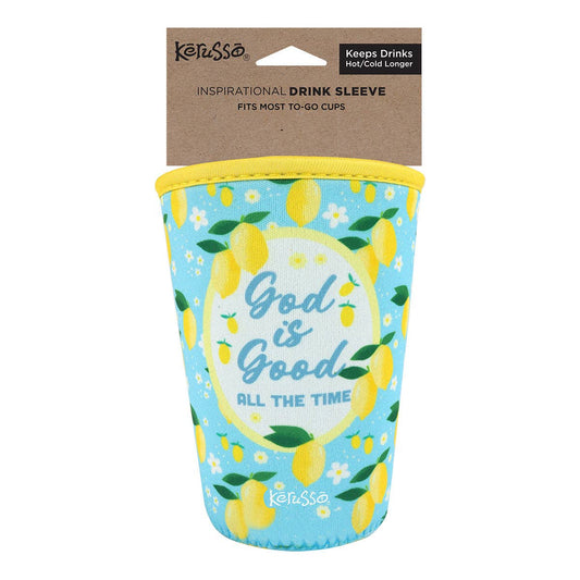 Kerusso Drink Sleeve Lemons: Blue/Yellow
