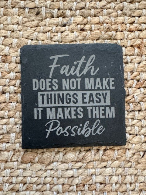 Faith Based Drink Coasters - Set of 4