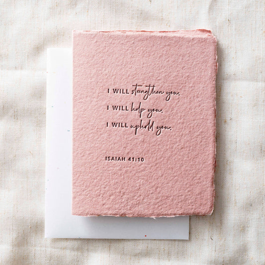 Strengthen You Help You | Religious Greeting Card