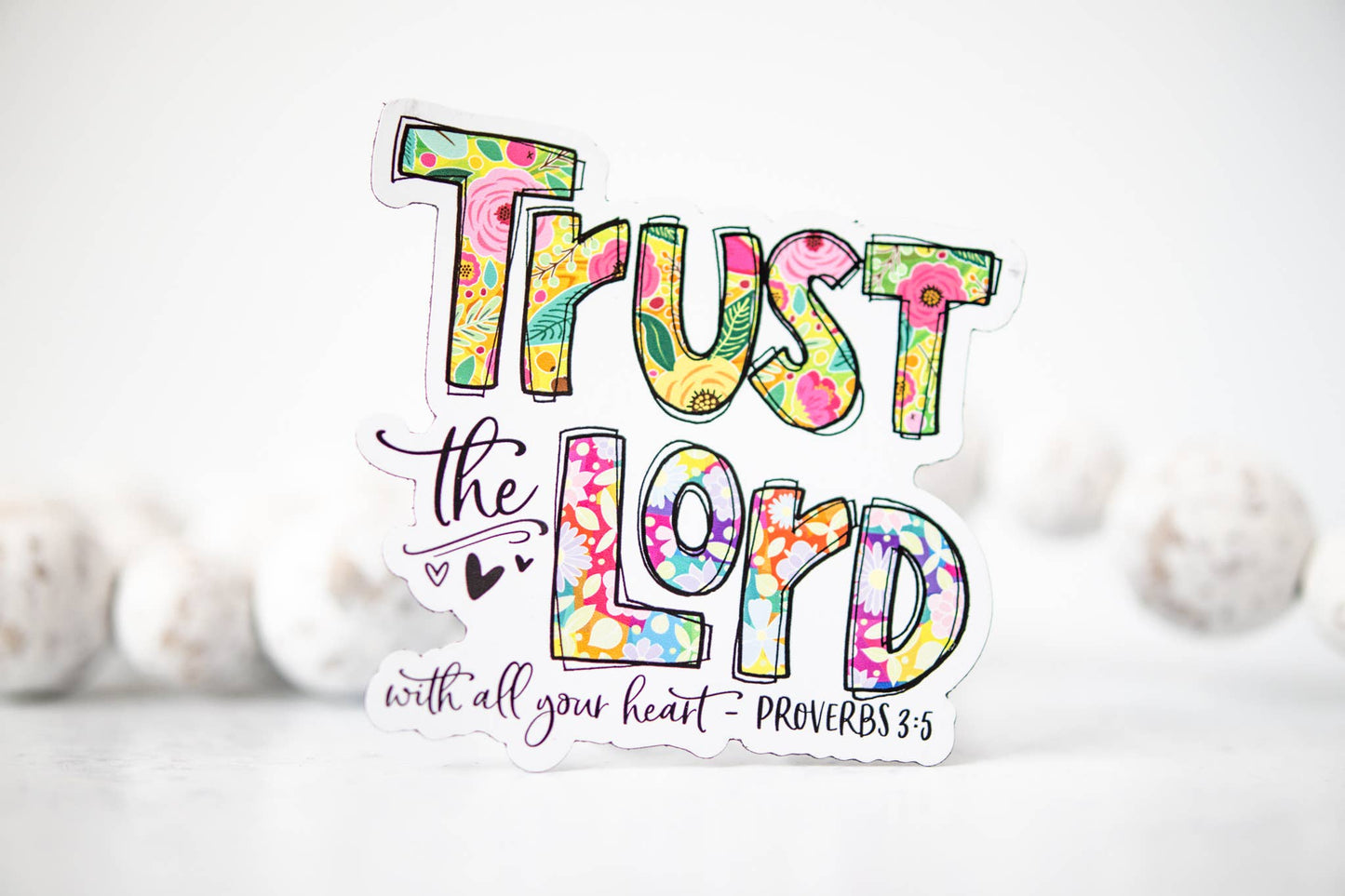 Trust The Lord, Christian 3"x3" Magnet