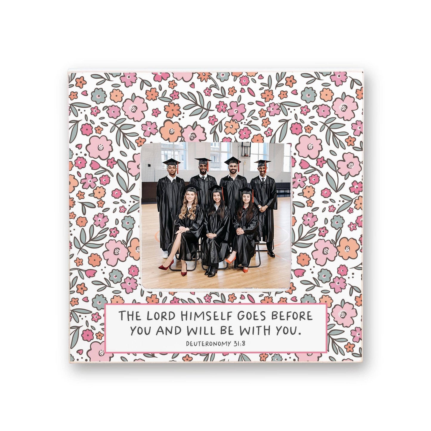 Floral Pattern The Lord Himself Picture Frame