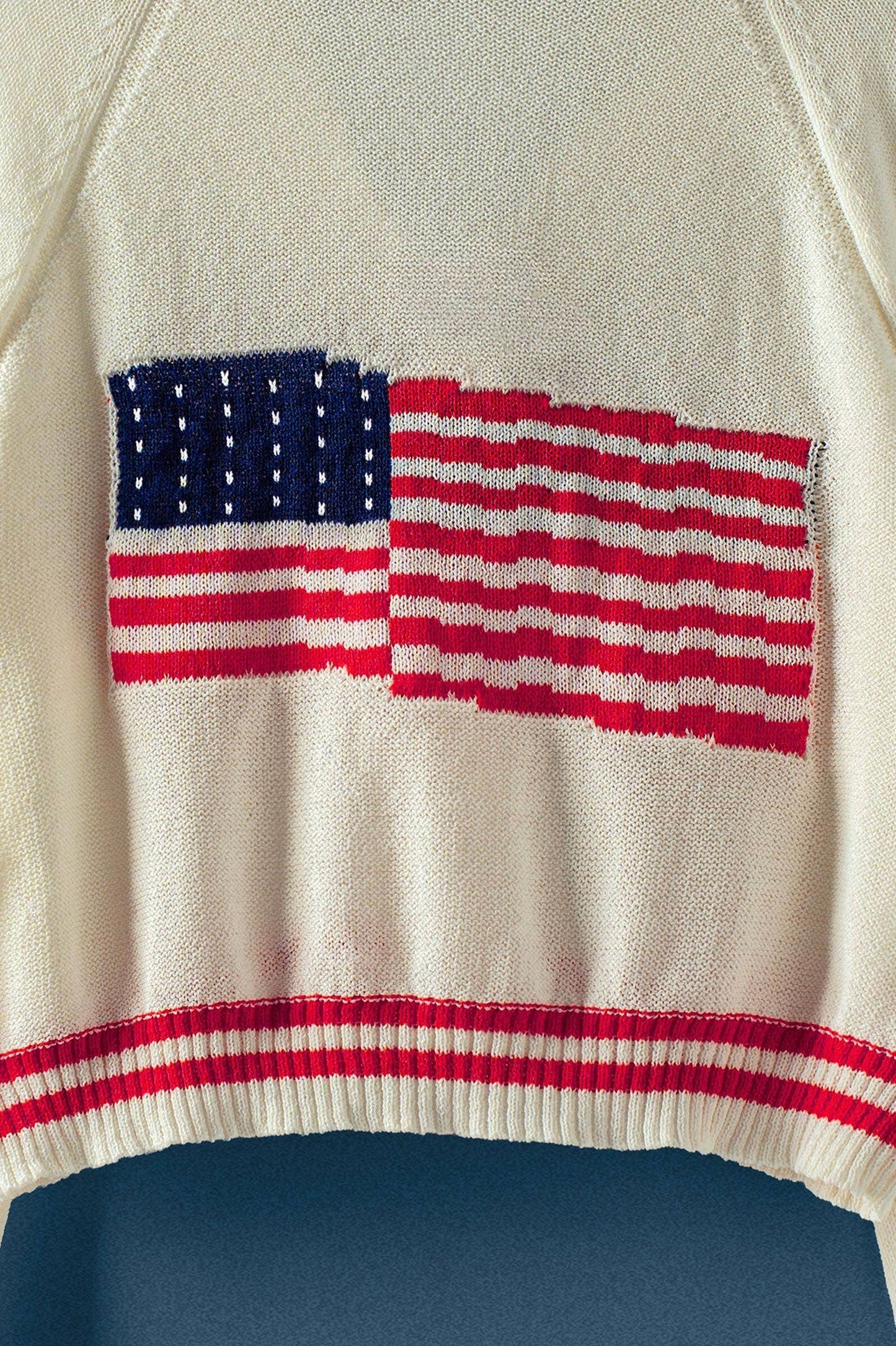 American Flag Star Shawl Collar Cardigan