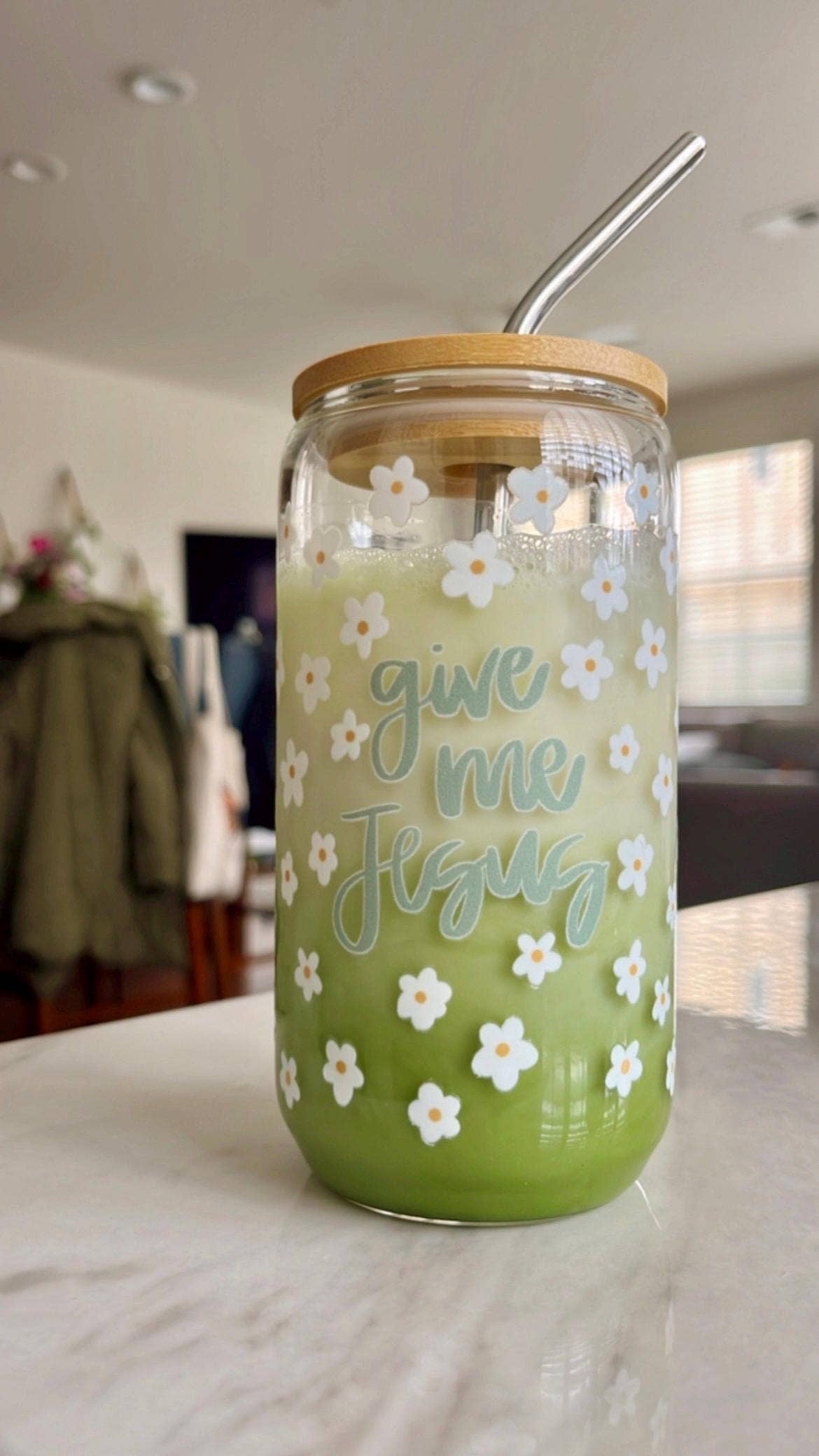 Give Me Jesus Glass Cup