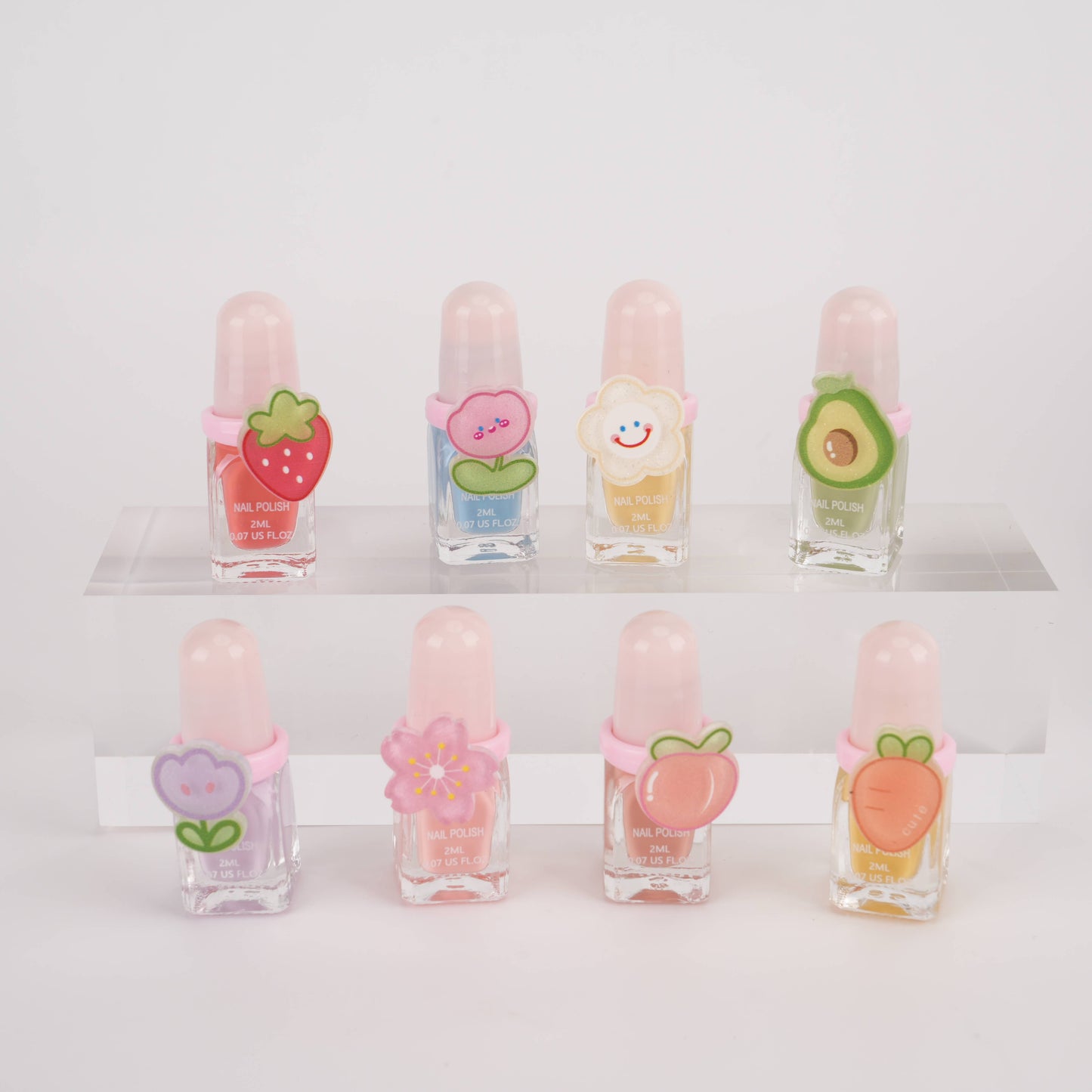 Fruity Ring Kids Nail Polish Set Water-Based Non-Toxic Vegan