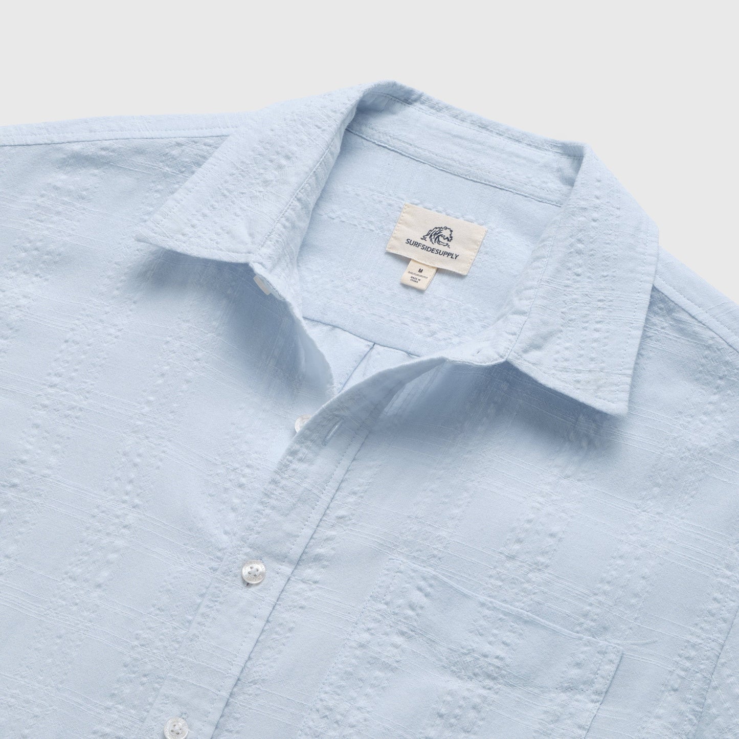 Collared Button-Down Textured Shirt