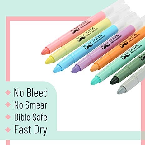 Mr. Pen: Vibrant Bible & Pastel Gel Highlighters