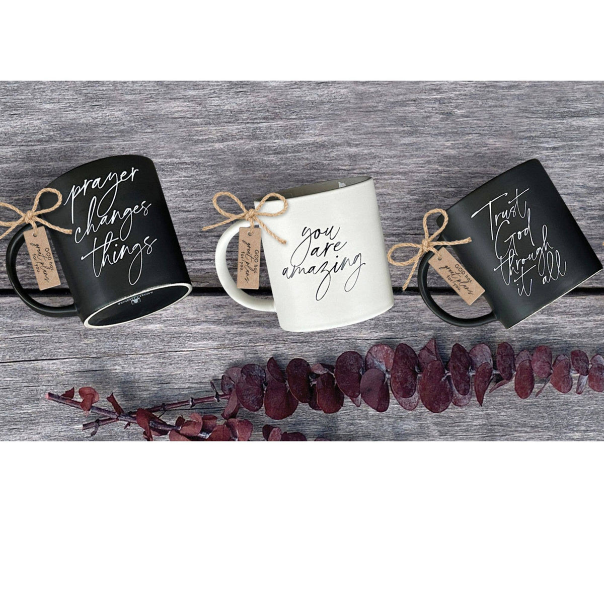 Mug Black Prayer Changes Things