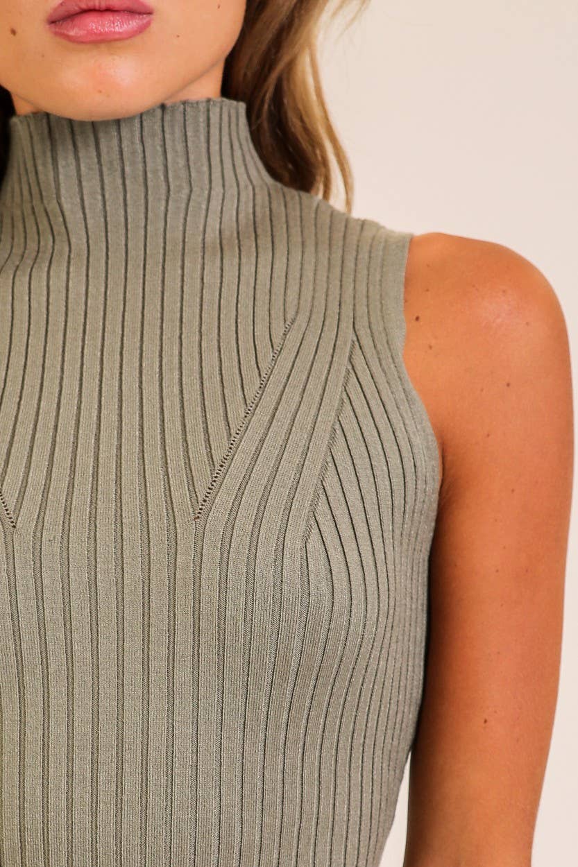 Mock Neck Sweater Top