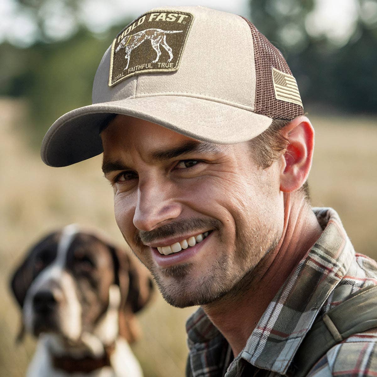 HOLD FAST Mens Cap Hunting Dog