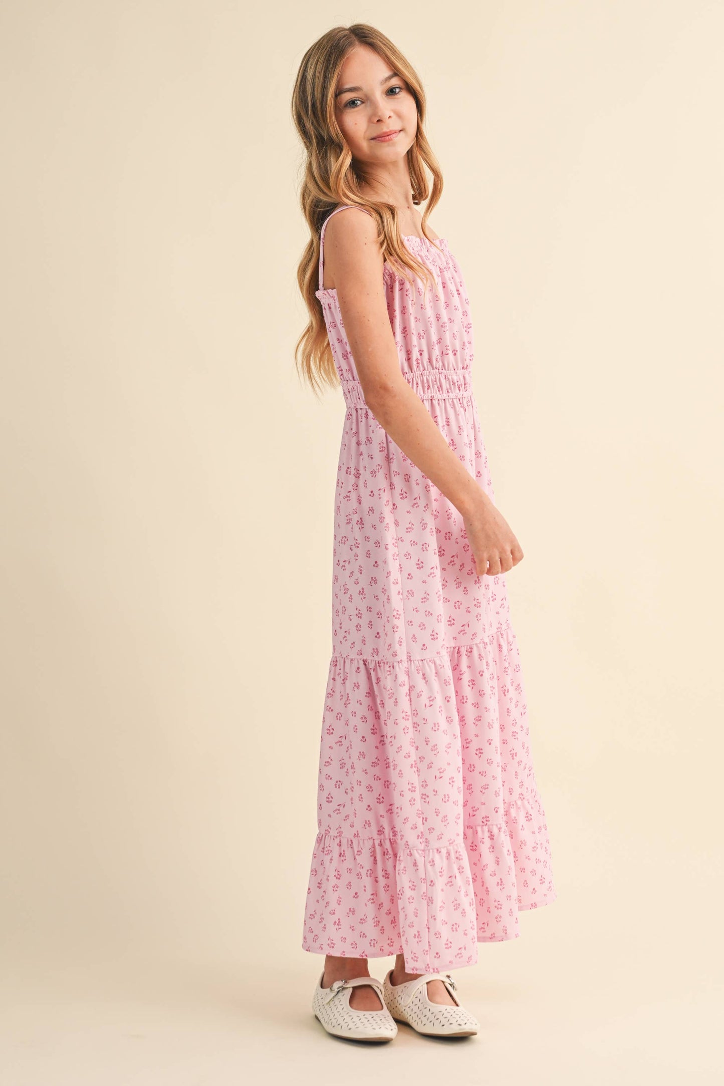 TWEEN KIDS GIRLS JULIETTE WAIST MAXI DRESS
