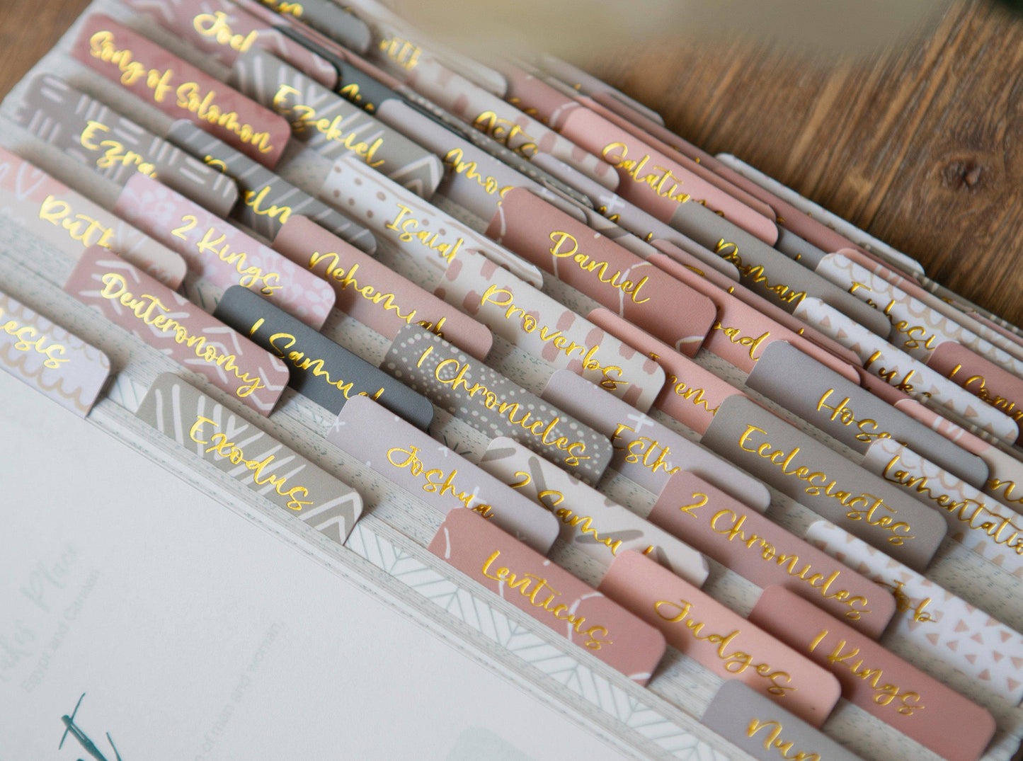 Bible Tabs | Neutral Bible Index Tabs