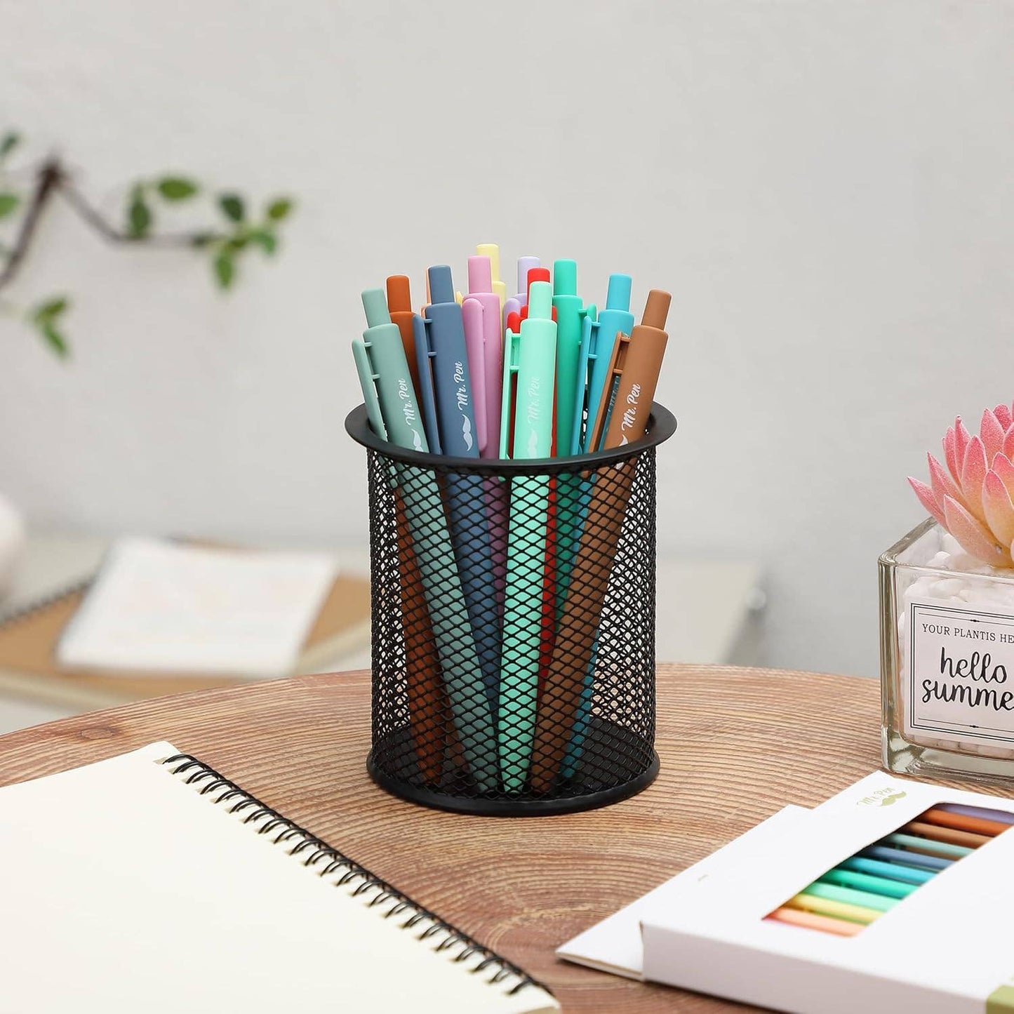 Retractable Gel Pens, 12 Pack, Assorted Colors, Fast Dry,