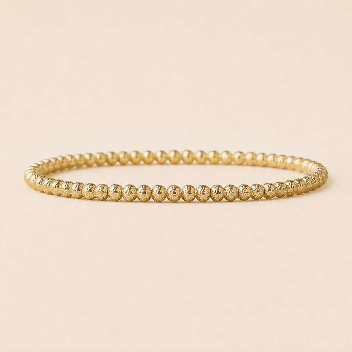 Gold Plated 4mm Textured Bracelet