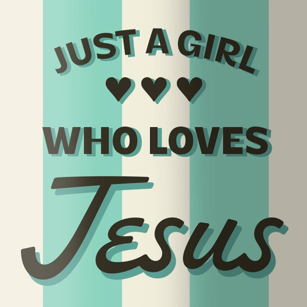 24 oz Flip Top Bottle Just A Girl Who Loves Jesus