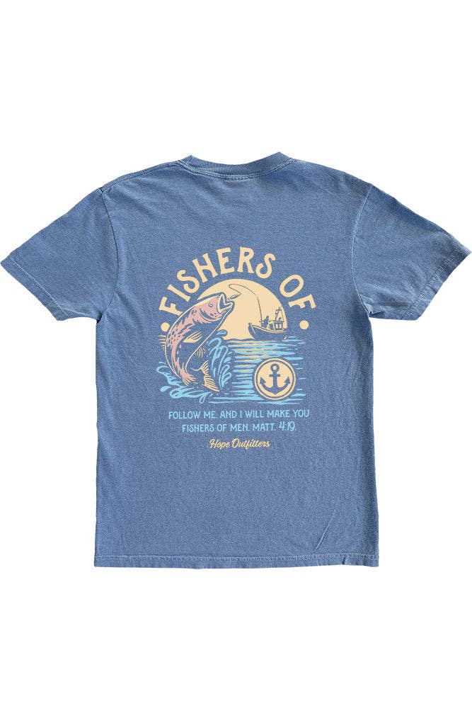 Blue Fishers of Men Graphic Tee