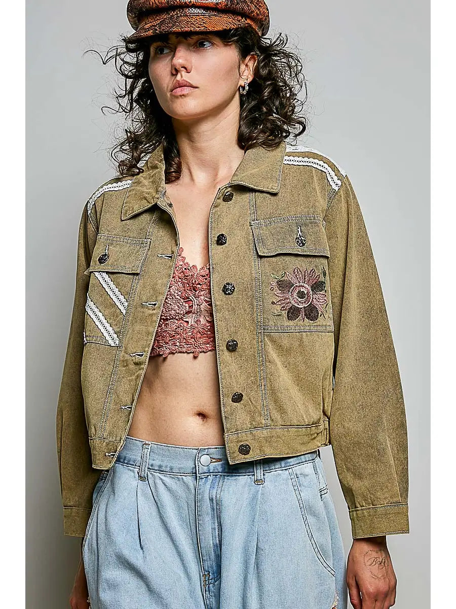 Floral Embroidered Lace Jacket