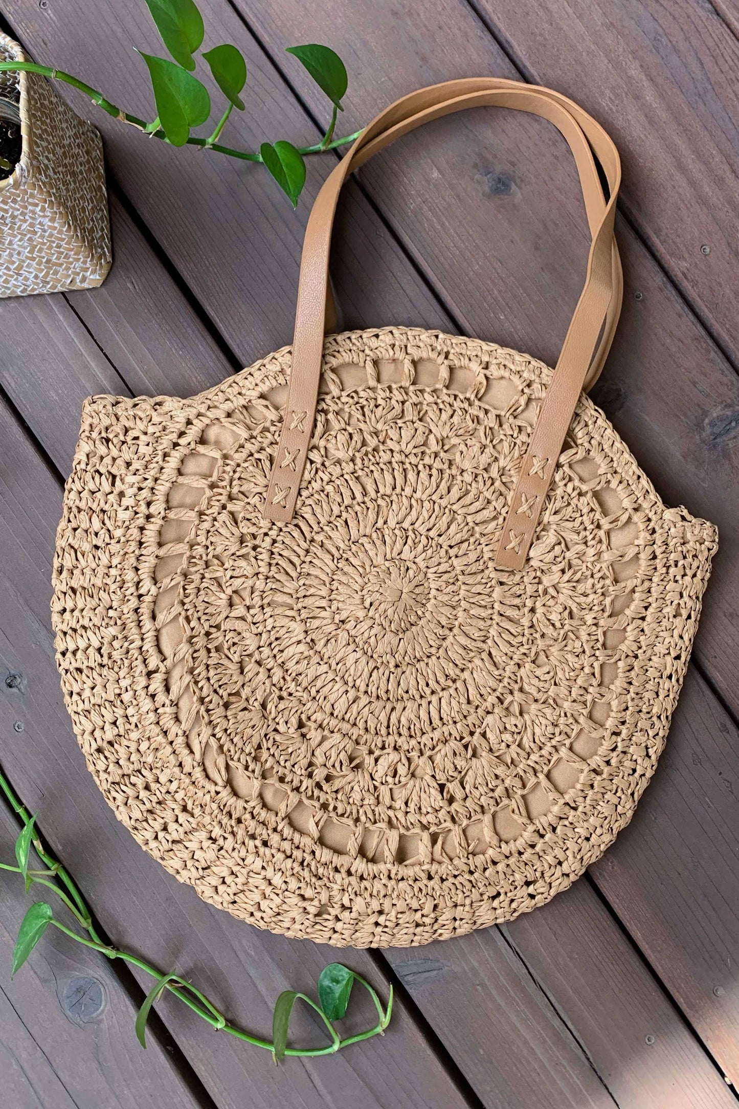Straw Tote Bag
