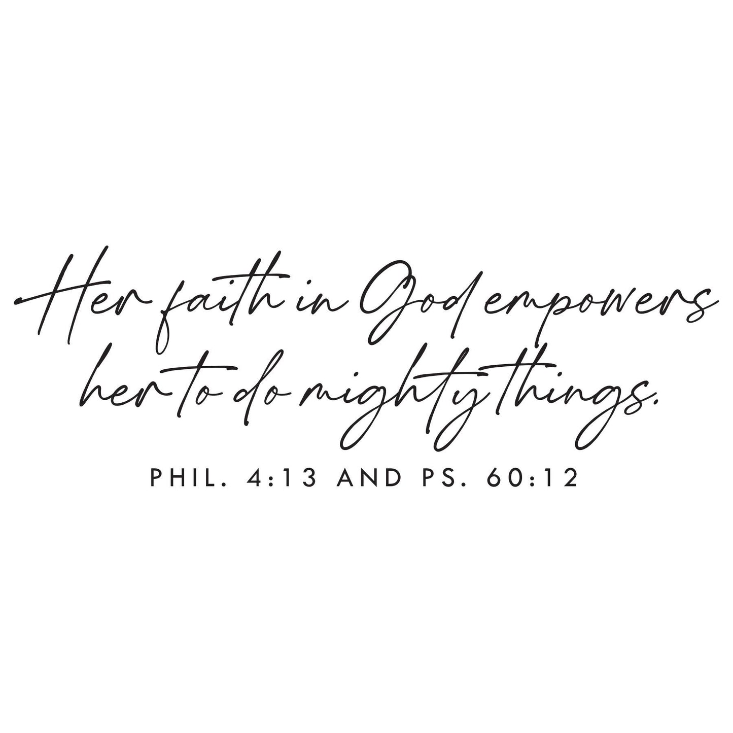 Mug Her Faith In God Empowers 18Oz