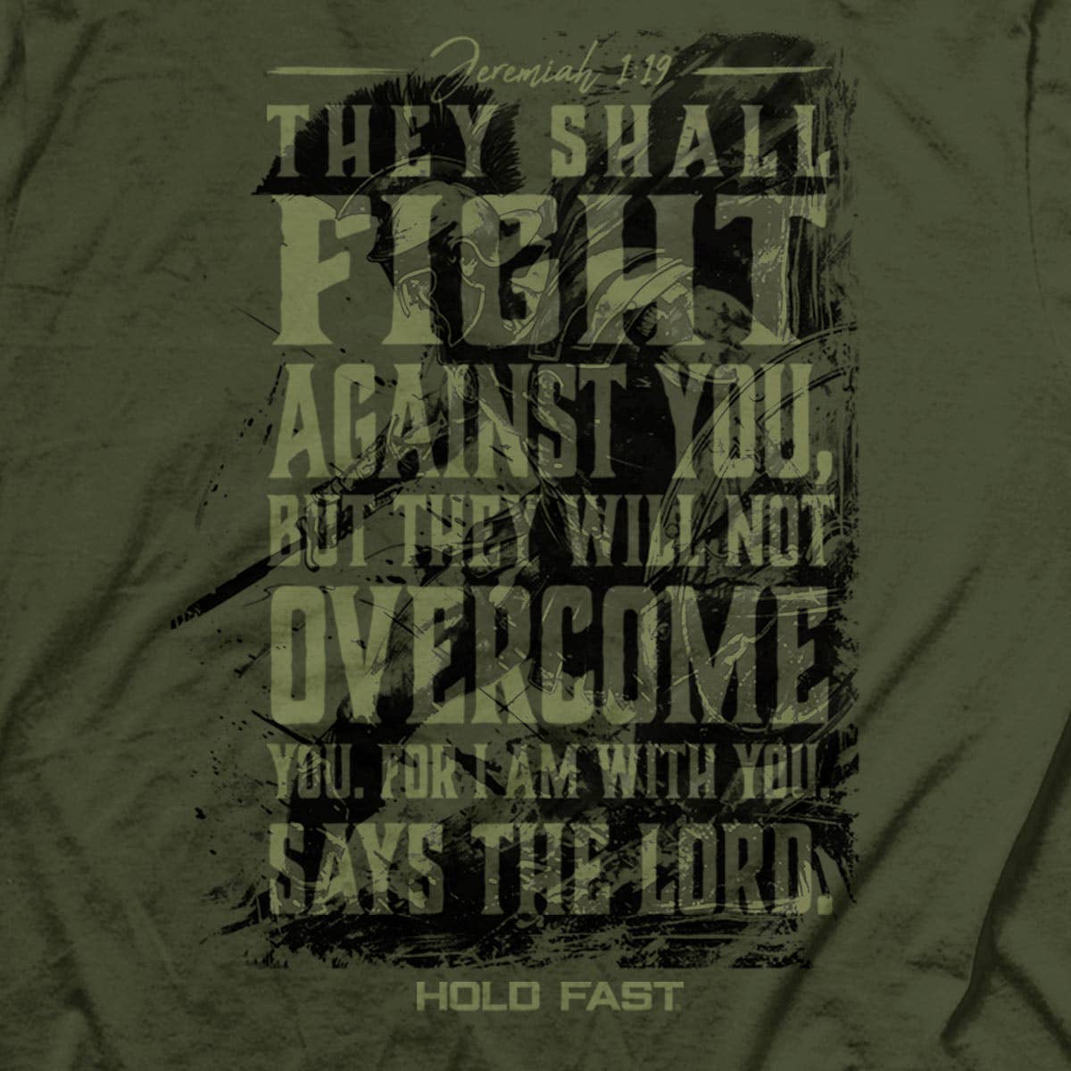 Hold Fast Men's T-Shirt Fight: Military